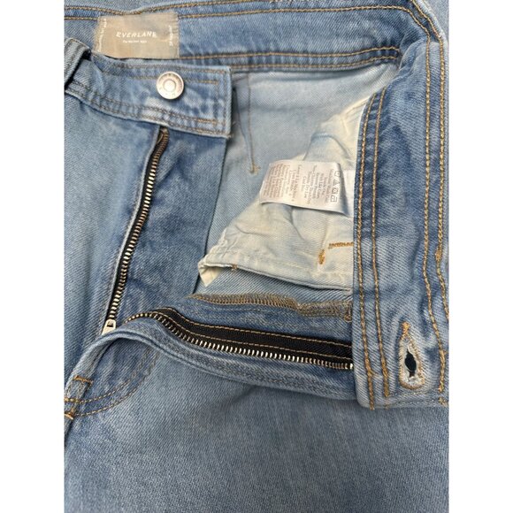 Everlane Womens Mariner Jeans 28R Wide Leg High Rise READ Med Wash Stretch - Picture 7 of 13